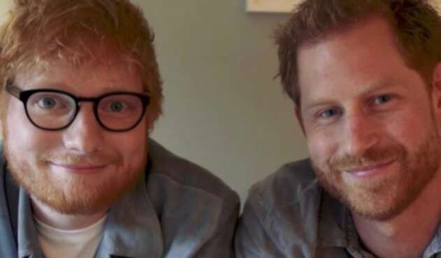 El príncipe Harry y el cantante Ed Sheeran
