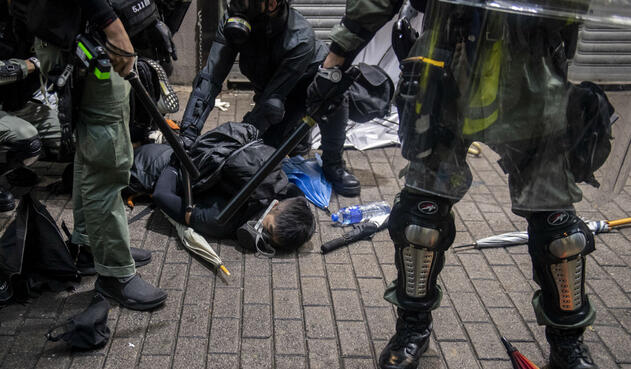 Protestas violentas en Hong Kong