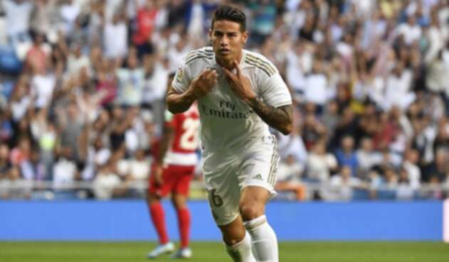 James Rodríguez, jugador del Real Madrid