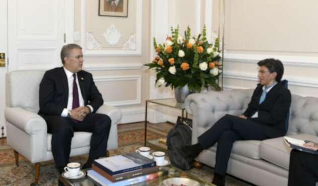 Iván Duque reunido con Claudia López Iván Duque reunido con Claudia López