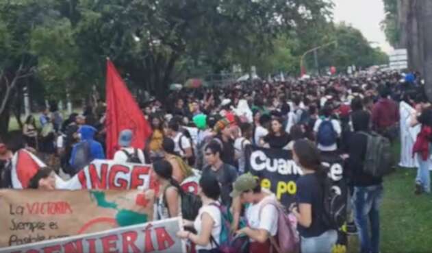 Marchas estudiantiles Cali