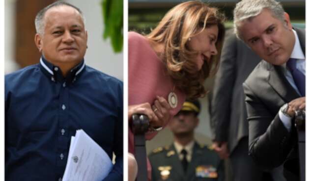 Diosdado Cabello y Marta Lucía Ramírez