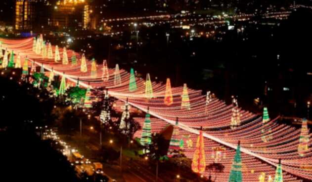 Medellín, en medio de sus tradicionales alumbrados navideños