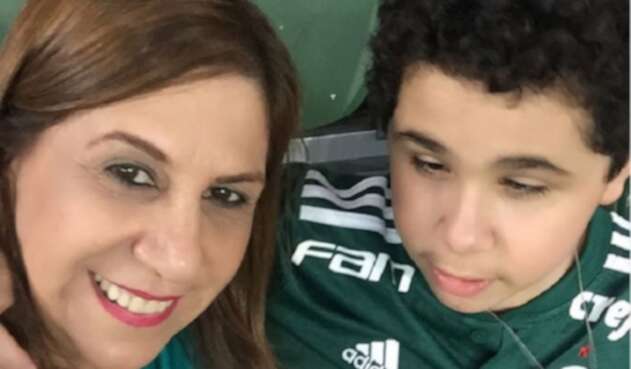 Silvia Grecco y su hijo Nickollas