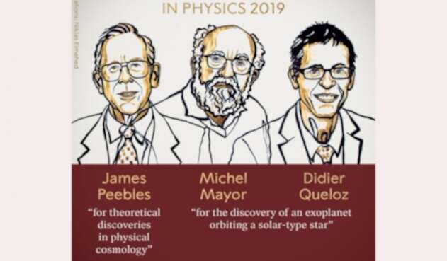 James Peebles, Michel Mayor y Didier Queloz, premios Nobel de Física 2019