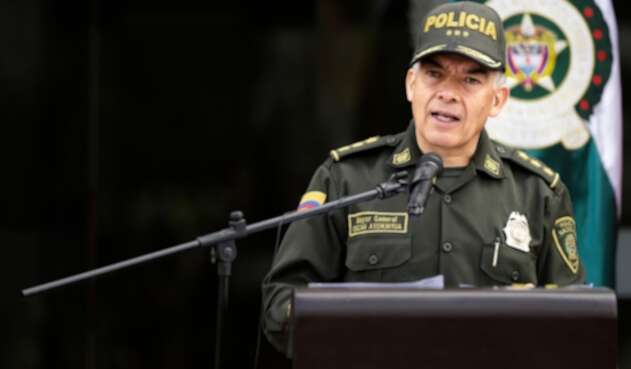 El general Óscar Atehortúa, director de la Policía Nacional