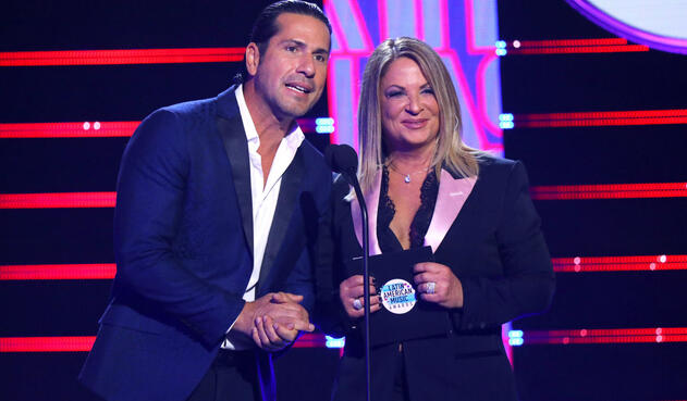 Gregorio Pernia y Ana María Polo en los LatinAmas 2019