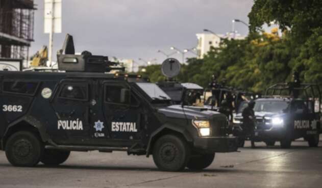 Policía de México hace frente a la ola de violencia en Culiacán Policía de México hace frente a la ola de violencia en Culiacán