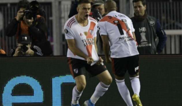Rafael Santos Borré en clásico River vs Boca Juniors Rafael Santos Borré en clásico River vs Boca Juniors