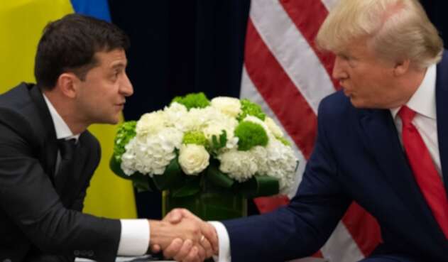 Donald Trump reunido con el presidente de Ucrania, Volodímir Zelenski Donald Trump reunido con el presidente de Ucrania, Volodímir Zelenski