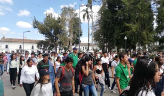 Nueva jornada de marchas en Popayán.