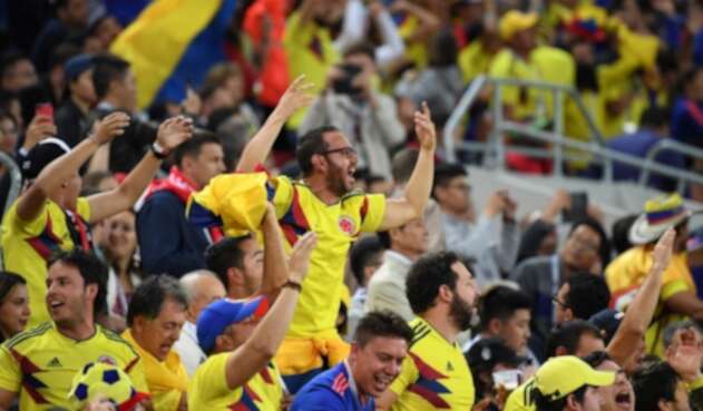 Hinchas de Colombia en el Mundial Rusia 2018