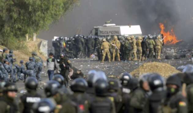 Manifestaciones en Bolivia