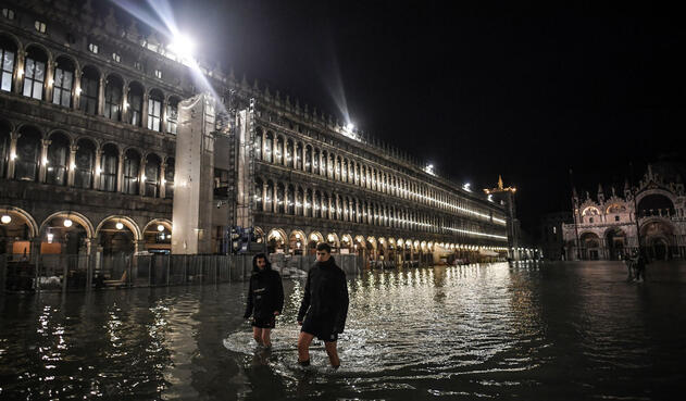 Inundaciones en Venecia, Italia
