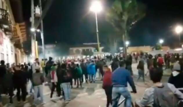Alcaldía de Facatativá en jornada de protestas Alcaldía de Facatativá en jornada de protestas