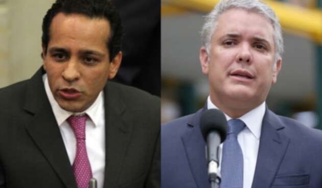 El senador Alexnader López y el presidente Iván Duque. El senador Alexnader López y el presidente Iván Duque.