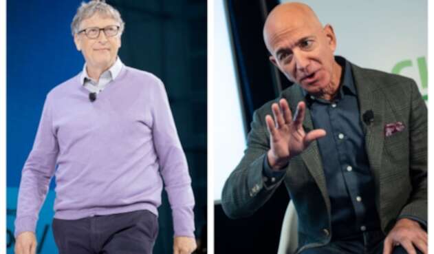 Bill Gates y Jeff Bezos, los hombres más ricos del mundo.