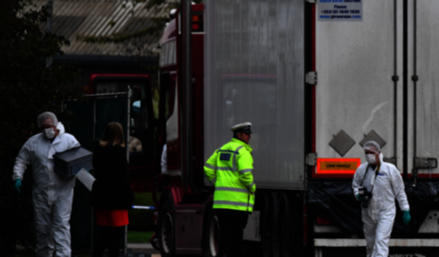 Camión hallado con 39 cuerpos de migrantes muertos en Inglaterra