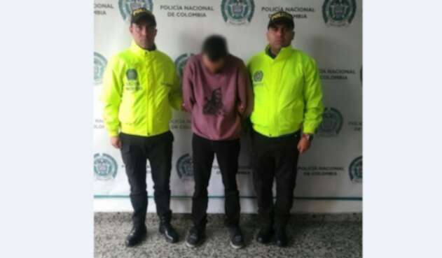 Captura de El Diablo por parte de la Policía, en medio de operativos.
