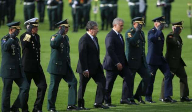 Carlos Holmes Trujillo en la ceremonia de posesión como nuevo Mindefensa