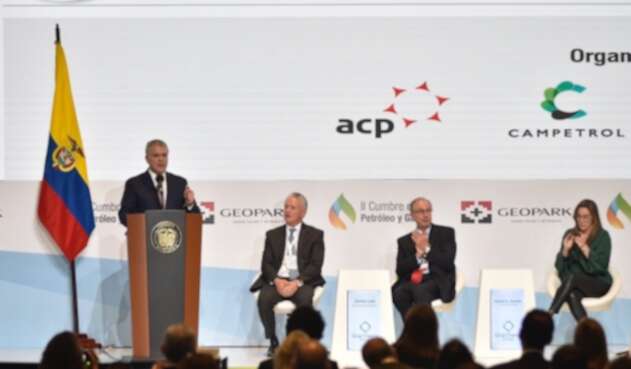 Presidente Iván Duque en clausura de cumbre del Petróleo y Gas