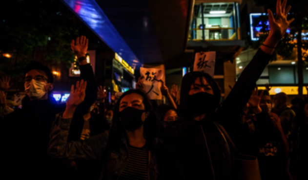 Manifestaciones pacíficas en Hong Kong