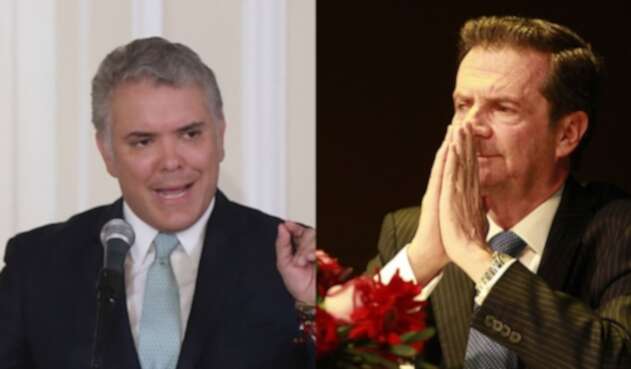 El presidente Iván Duque y el exministro Fernando Londoño. El presidente Iván Duque y el exministro Fernando Londoño.
