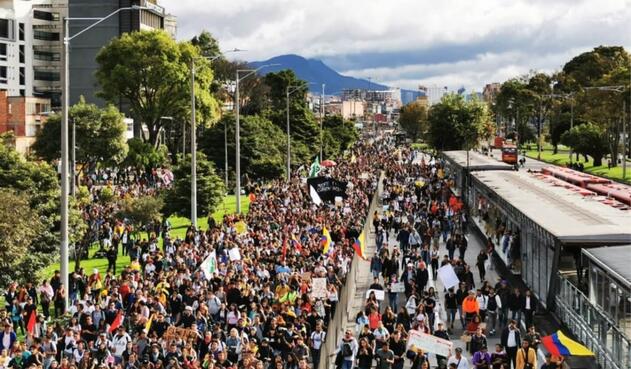 Marchas en Bogotá Marchas en Bogotá