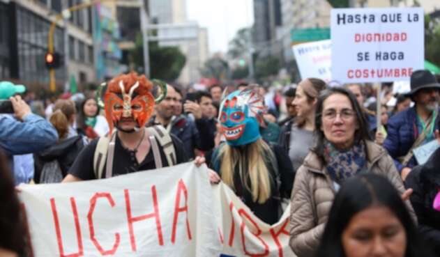 Los colombianos empezaron a protestar este jueves en rechazo del gobierno de Iván Duque