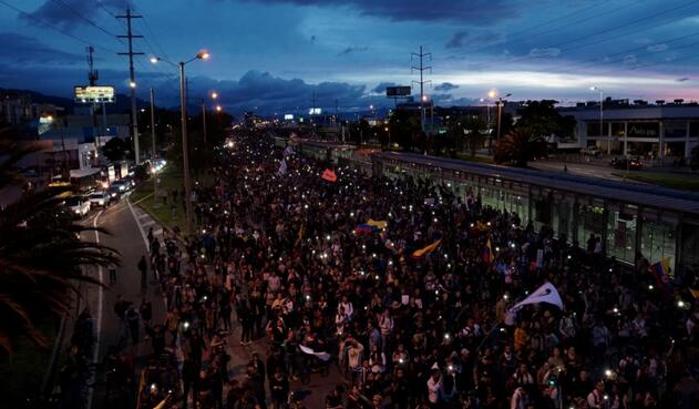 Paro nacional -bloqueos Autopista Norte
