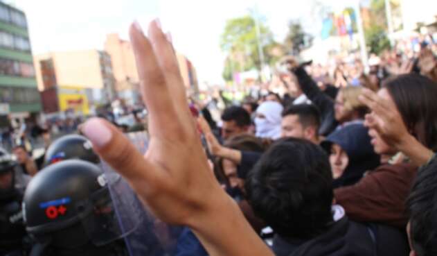 Protestas en la Universidad Distrital Protestas en la Universidad Distrital