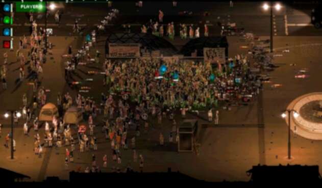 Riot juego que simula protestas