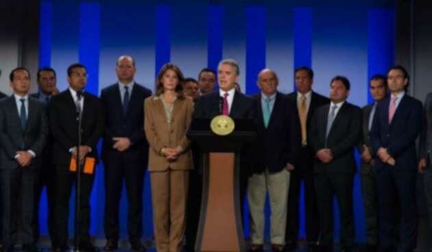 Presidente Iván Duque junto a alcaldes de ciudades capitales. Presidente Iván Duque junto a alcaldes de ciudades capitales.