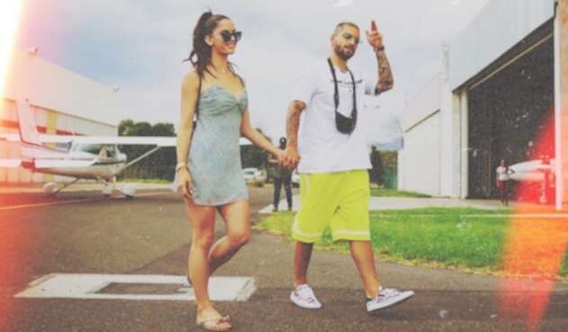 Maluma y Natalia Barulich