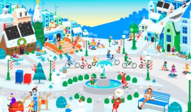 Google crea una aldea de Papá Noel