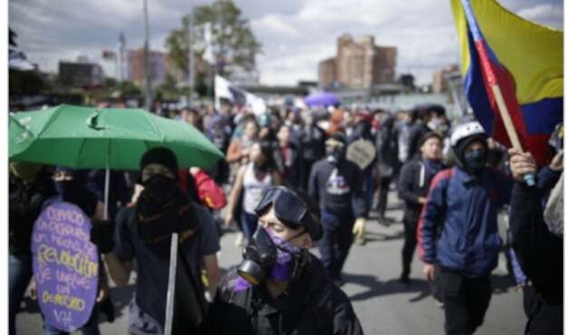 Marcha paro nacional 16D