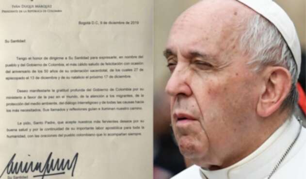 Carta de Iván Duque al papa Francisco Carta de Iván Duque al papa Francisco