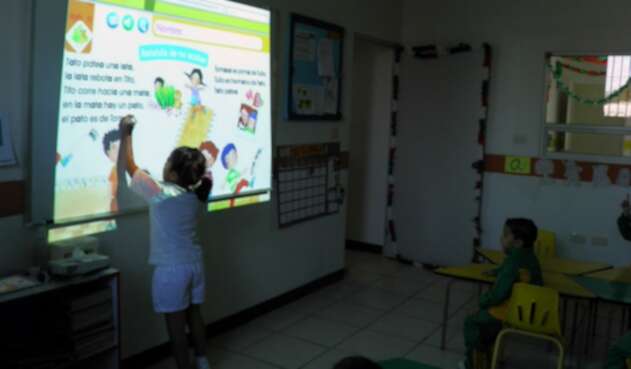 Niños en colegio