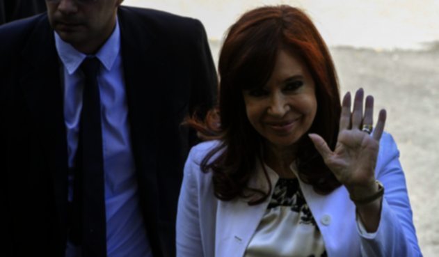 Cristina Fernández de Kirchner en su primer juicio por corrupción