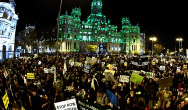 Protestas en Madrid en el marco de la Cumbre del Clima Protestas en Madrid en el marco de la Cumbre del Clima