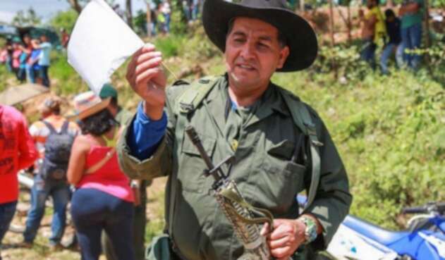 El Capturado es Jhon Jairo Giraldo lider de ETCR, en el Meta