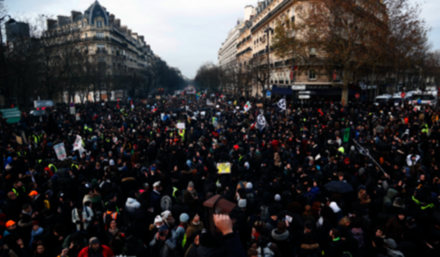 Huelga general en Francia por reforma pensional