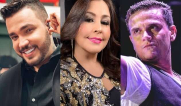 Jessi Uribe, Arelys Henao y Silvestre Dangond Jessi Uribe, Arelys Henao y Silvestre Dangond