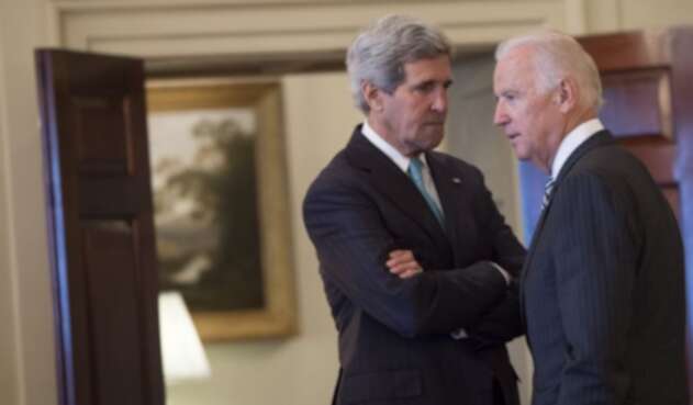 John Kerry y Joe Biden