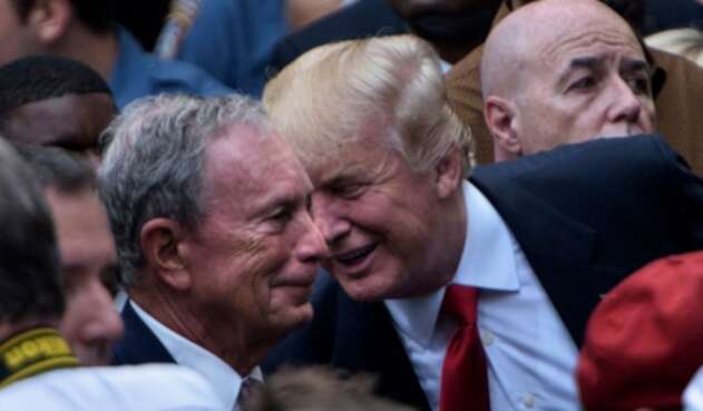 Michael Bloomberg y Donald Trump.