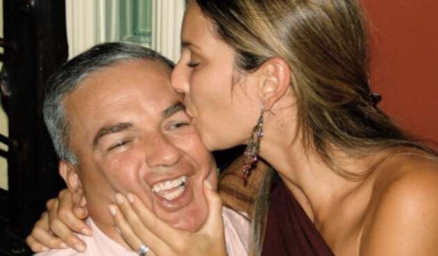 Claudia Bahamón y su padre