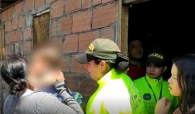 Rescate bebé en Medellín.