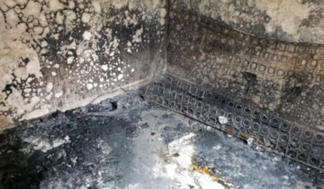 Incendio en un apartamento en Medellín.