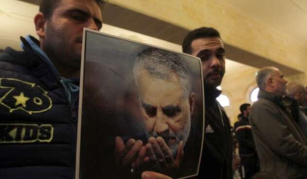 Qasem Soleimani en un retrato