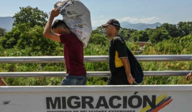 Frontera entre Colombia y Venezuela, en Cúcuta.